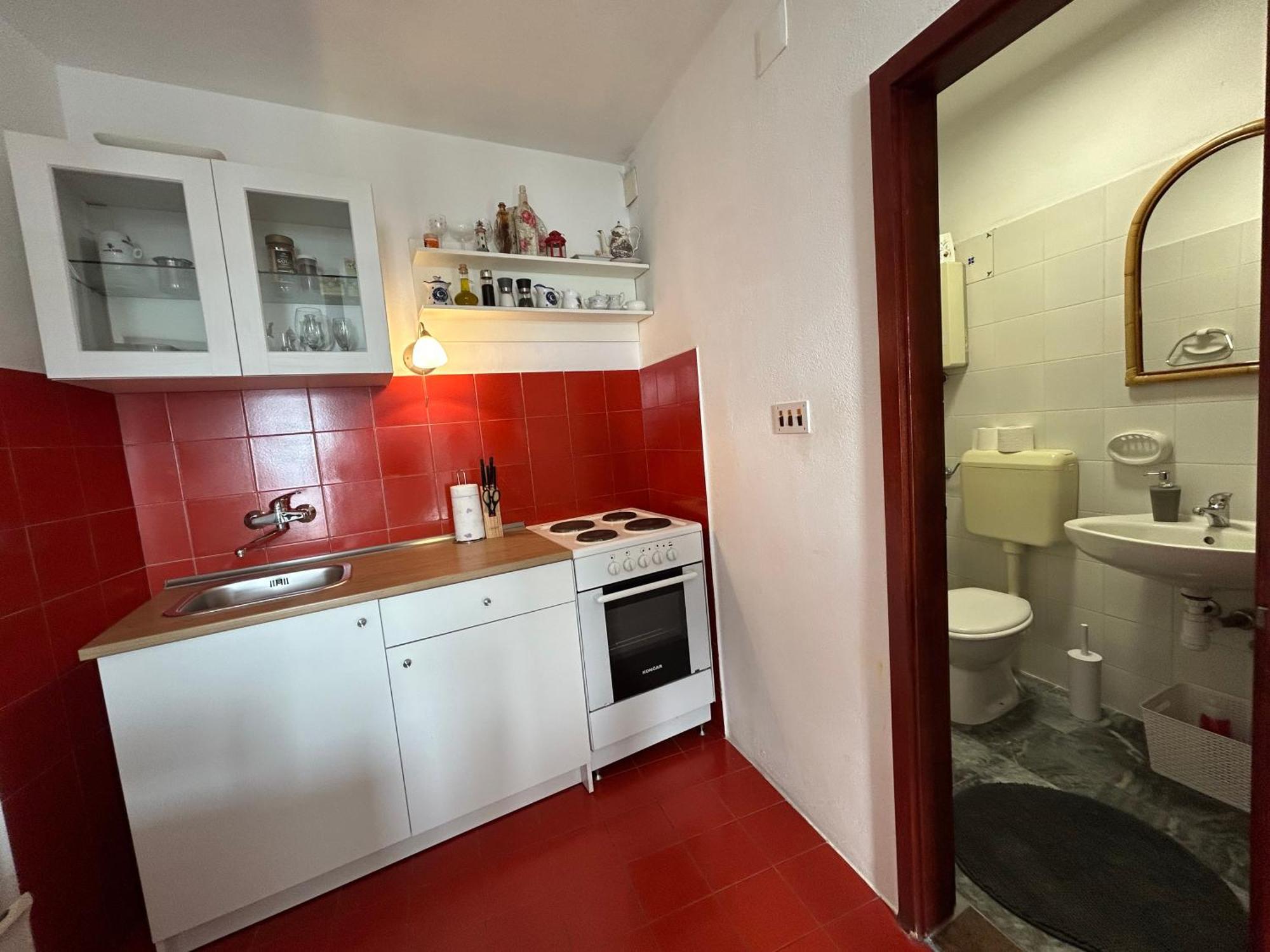 Seafront Studio Apartment+Balcony Podgora Extérieur photo